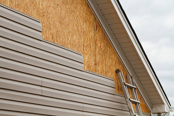 Professional Emergency Siding Repair technician working in Durant, FL
